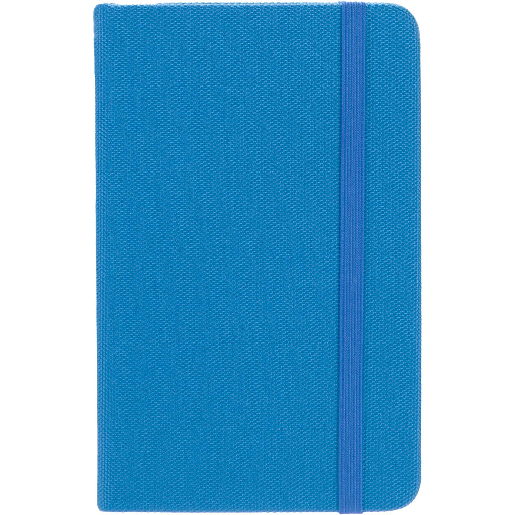 Recycled PET Pocket Journal, 3.5 x 5.5 Inches Full Color - Blue - Right Angle 2