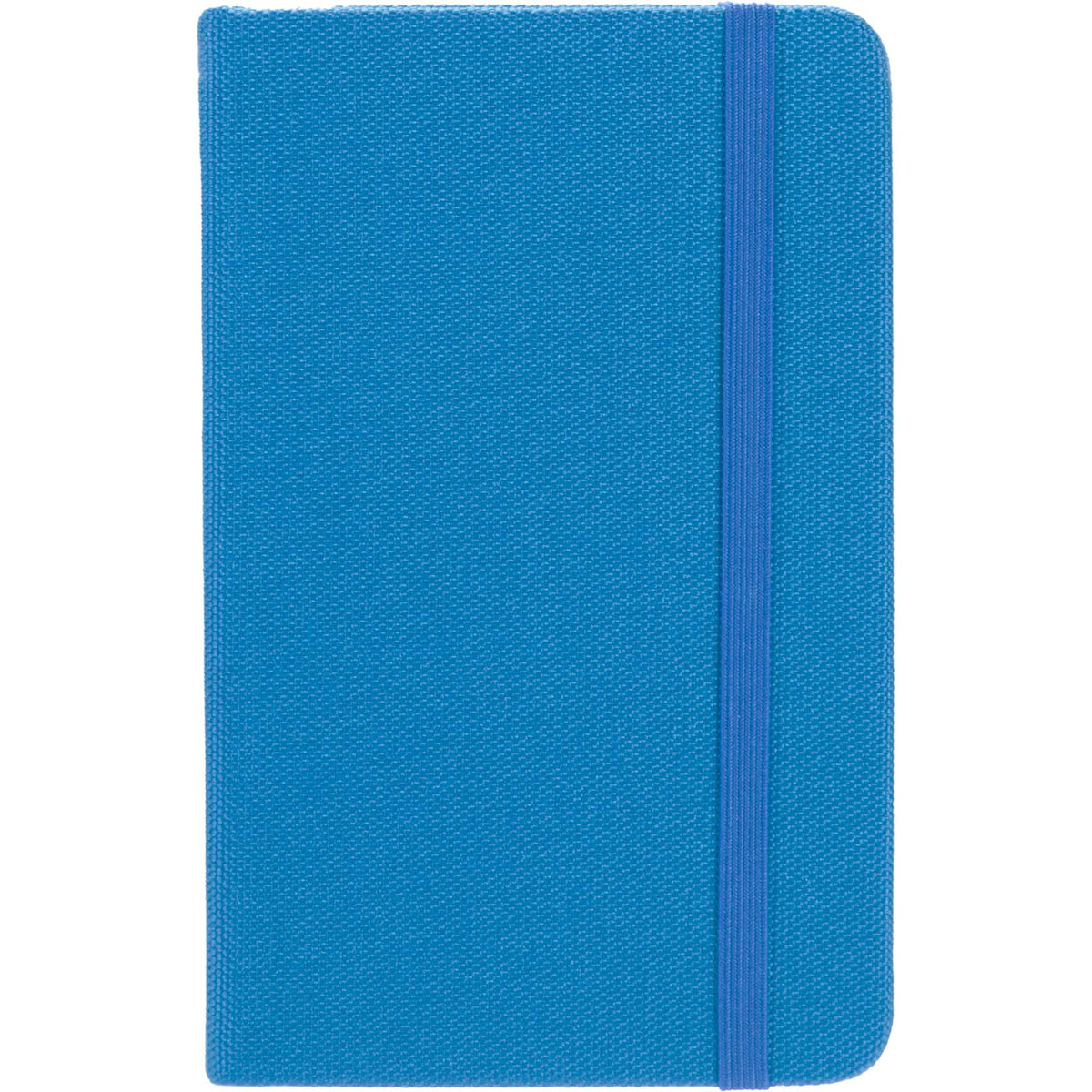 Recycled PET Pocket Journal, 3.5 x 5.5 Inches Full Color - Blue - Right Angle 2