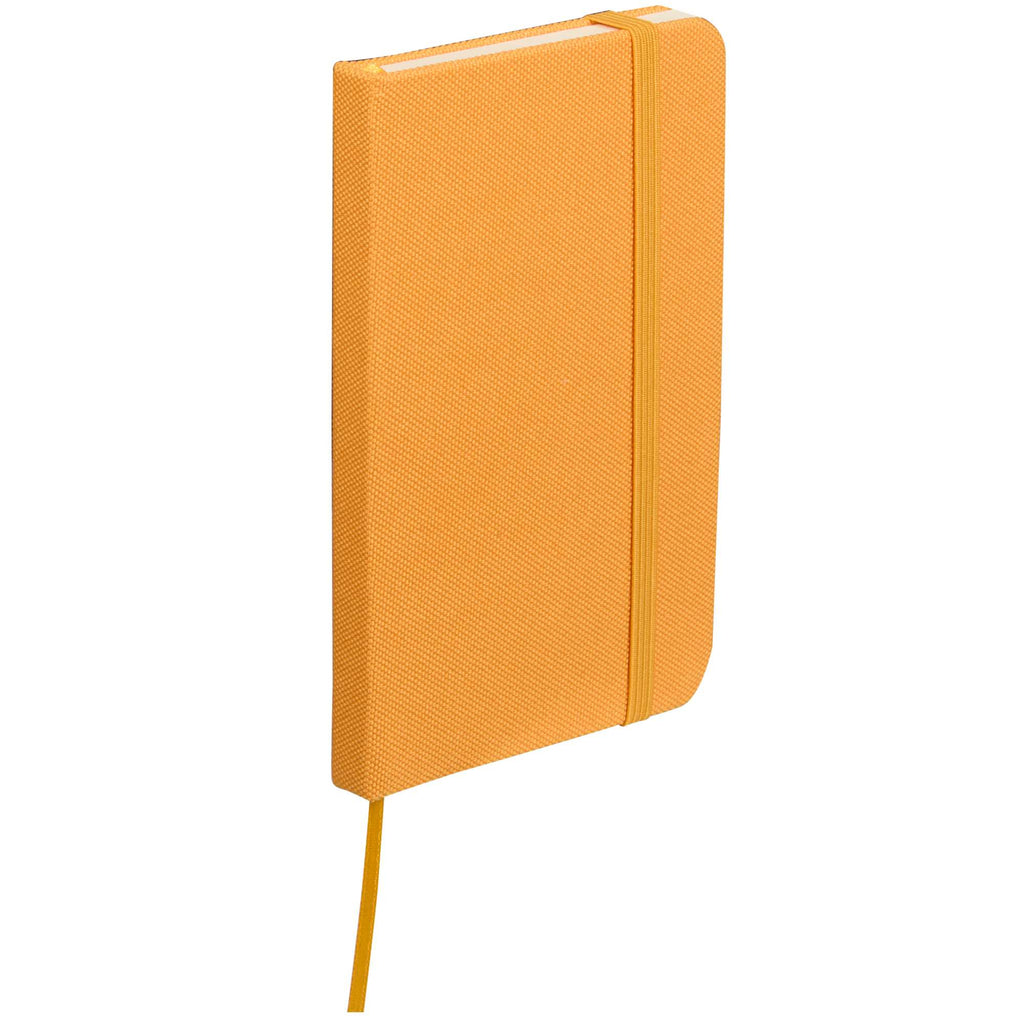 Recycled PET Pocket Journal, 3.5 x 5.5 Inches Full Color - Orange - Right Angle