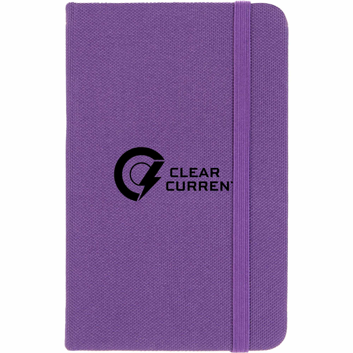 Recycled PET Pocket Journal, 3.5 x 5.5 Inches Full Color - Purple - Front