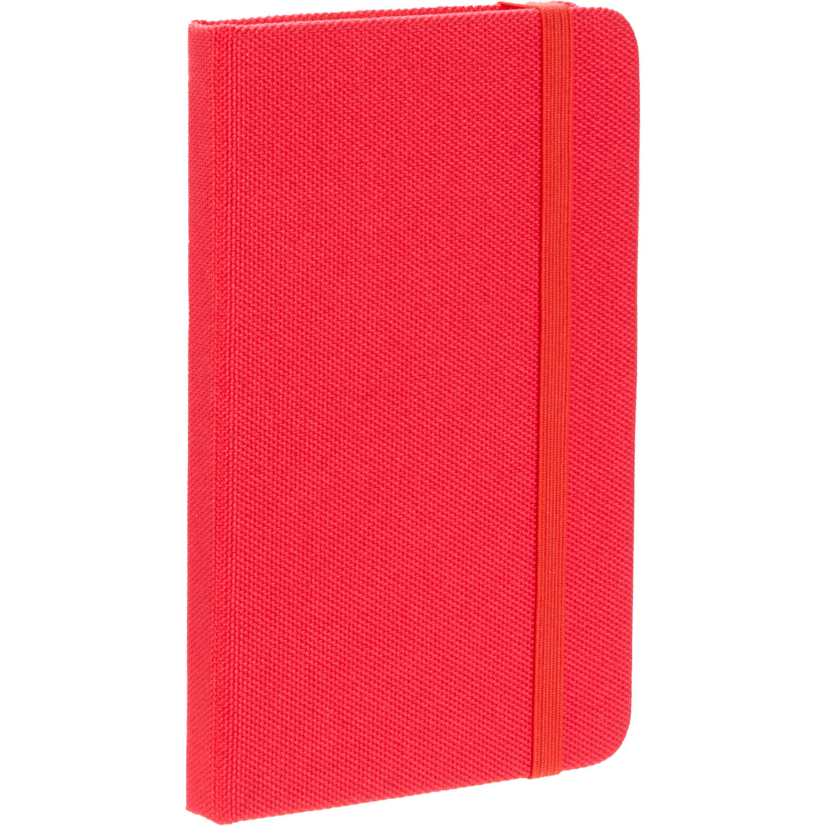 Recycled PET Pocket Journal, 3.5 x 5.5 Inches Full Color - Red - Right Angle