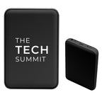 Recycled PET Power Bank, 5,000 mAh - Black - Silk Screen