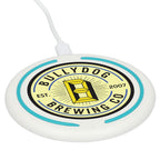 Recycled Plastic Fast Wireless Charging Pad, 10W Full Color - White - Right Angle