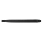 Recycled Plastic Gel Pen with Blue Ink - Black - Back
