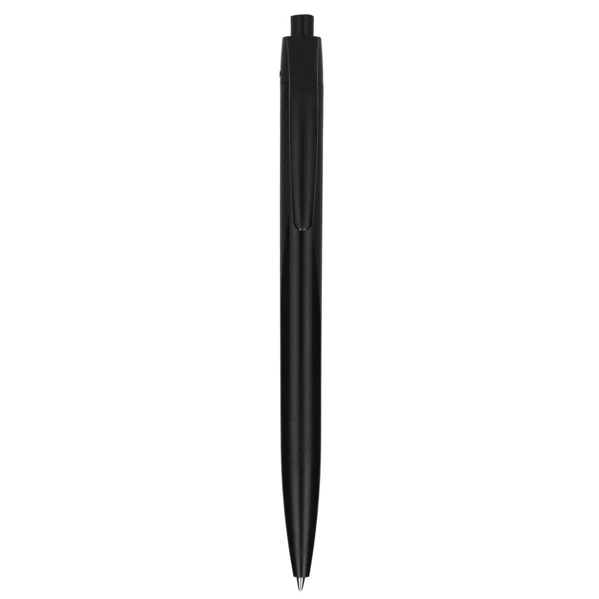 Recycled Plastic Gel Pen with Blue Ink - Black - Front 2