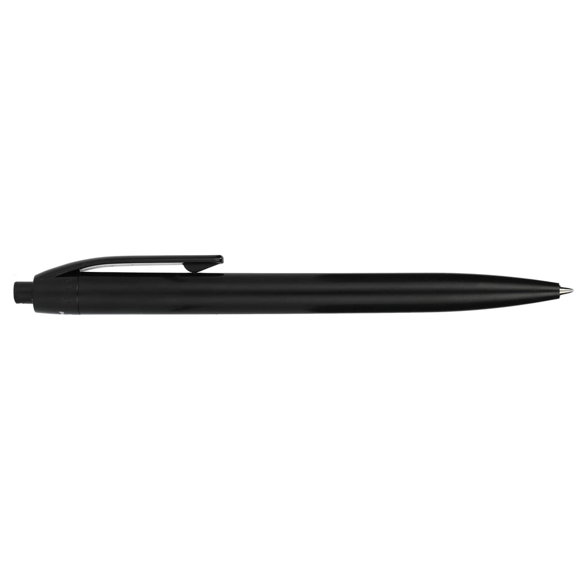 Recycled Plastic Gel Pen with Blue Ink - Black - Right Side