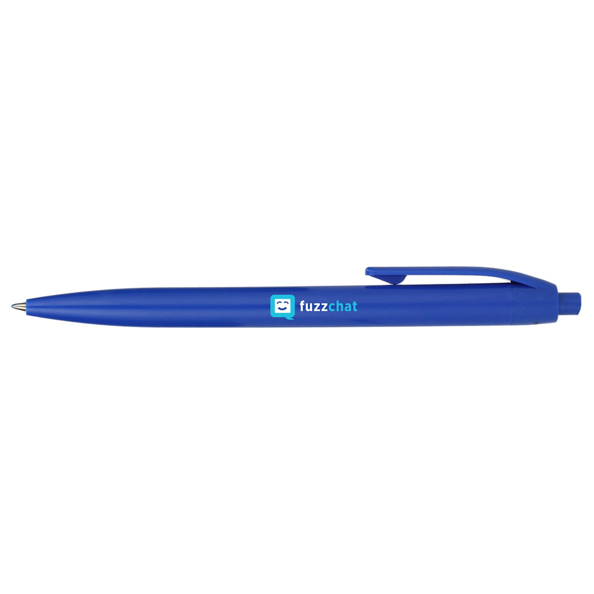 Recycled Plastic Gel Pen with Blue Ink - Blue - Front