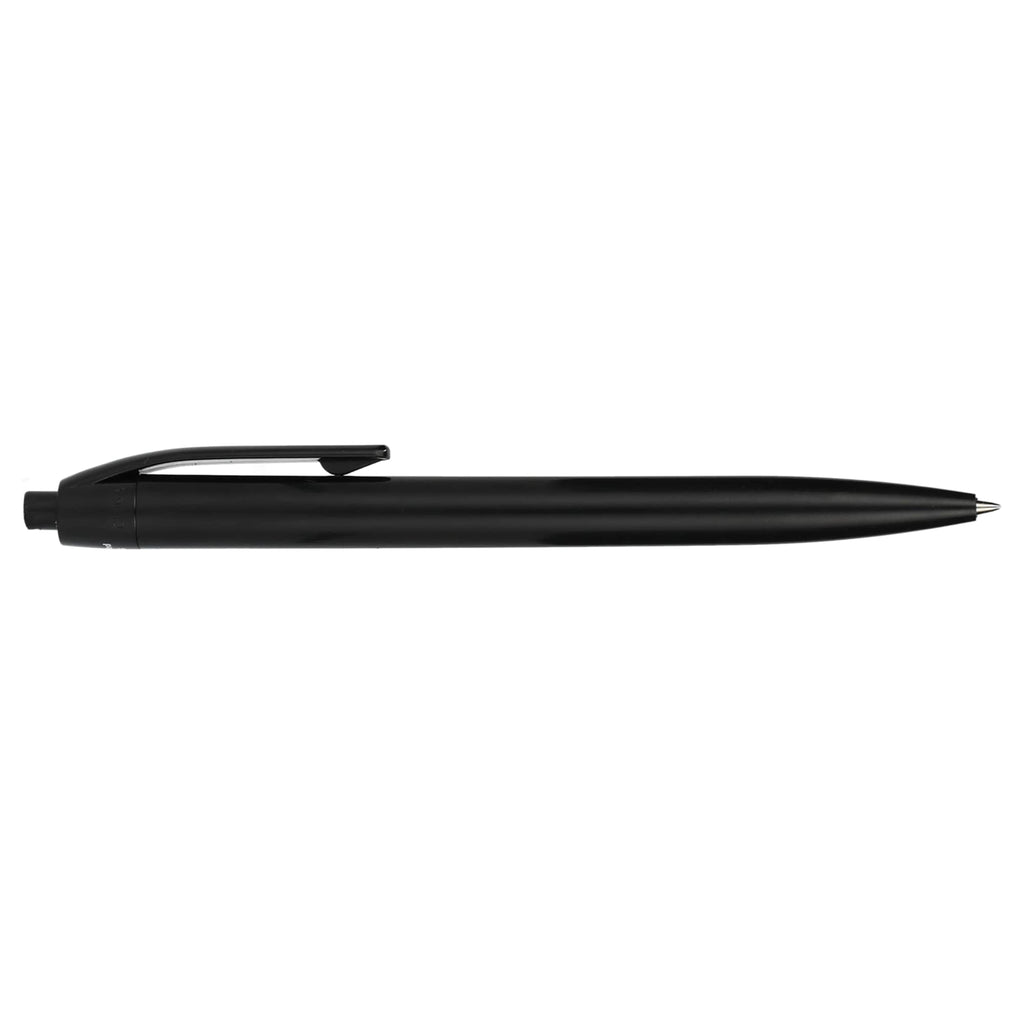 Recycled Plastic Gel Pen with Blue Ink Full Color - Black - Right Side