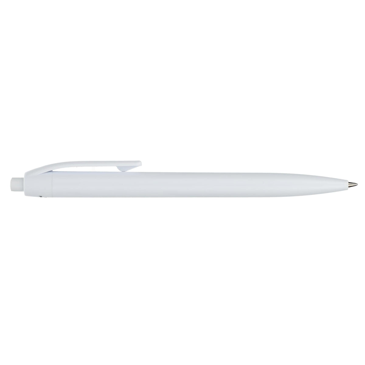 Recycled Plastic Gel Pen with Blue Ink Full Color - White - Right Side