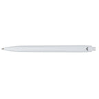 Recycled Plastic Gel Pen with Blue Ink - White - Back