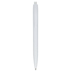 Recycled Plastic Gel Pen with Blue Ink - White - Front 2