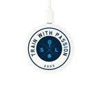 Recycled Plastic Magnetic Wireless Charging Pad - White - Front