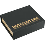 Recycled Plastic Magnetic Wireless Charging Pad - White - Right Angle 4