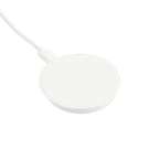 Recycled Plastic Magnetic Wireless Charging Pad - White - Right Angle 6