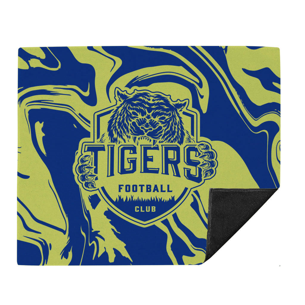 Recycled Polyester Rally Towel, 15 x 18 Inches - Black - Sublimation