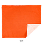 Recycled Polyester Rally Towel, 15 x 18 Inches - Orange - Back