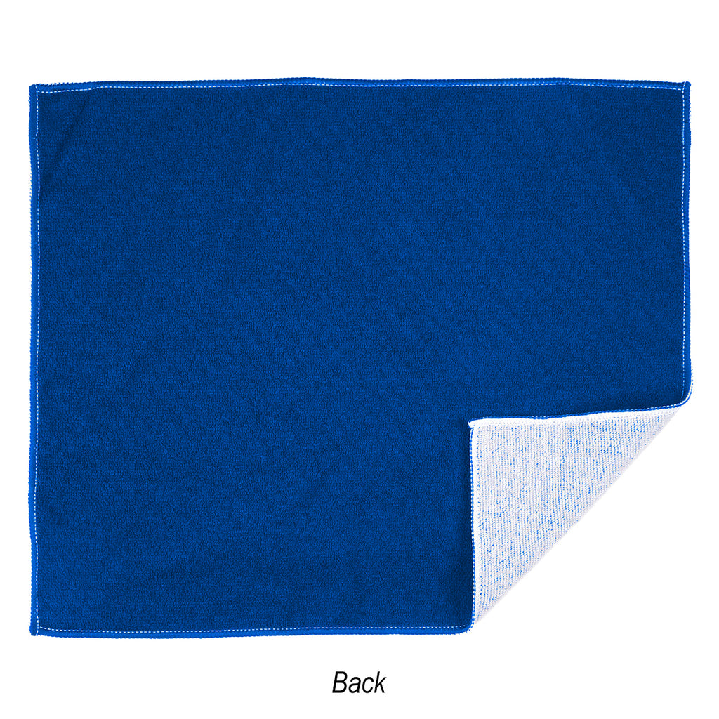 Recycled Polyester Rally Towel, 15 x 18 Inches - Royal Blue - Back