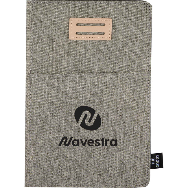 Recycled Refillable Journal with Phone Pocket, 5.5 x 8.5 Inches Full Color