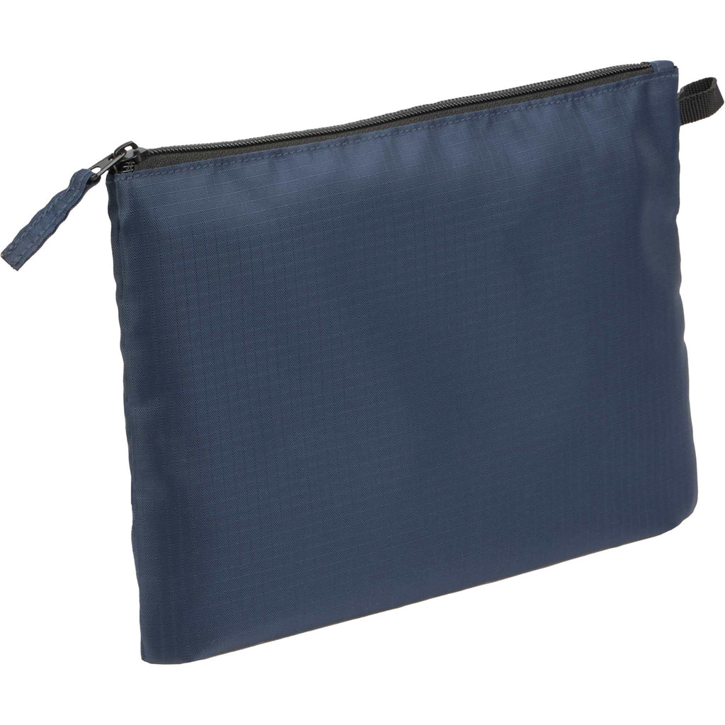 Recycled Ripstop Organizer Pouches, Set of 2 Embroidery - Navy - Right Angle