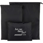 Recycled Ripstop Travel Bag Set, 3 in 1 - Black - Group