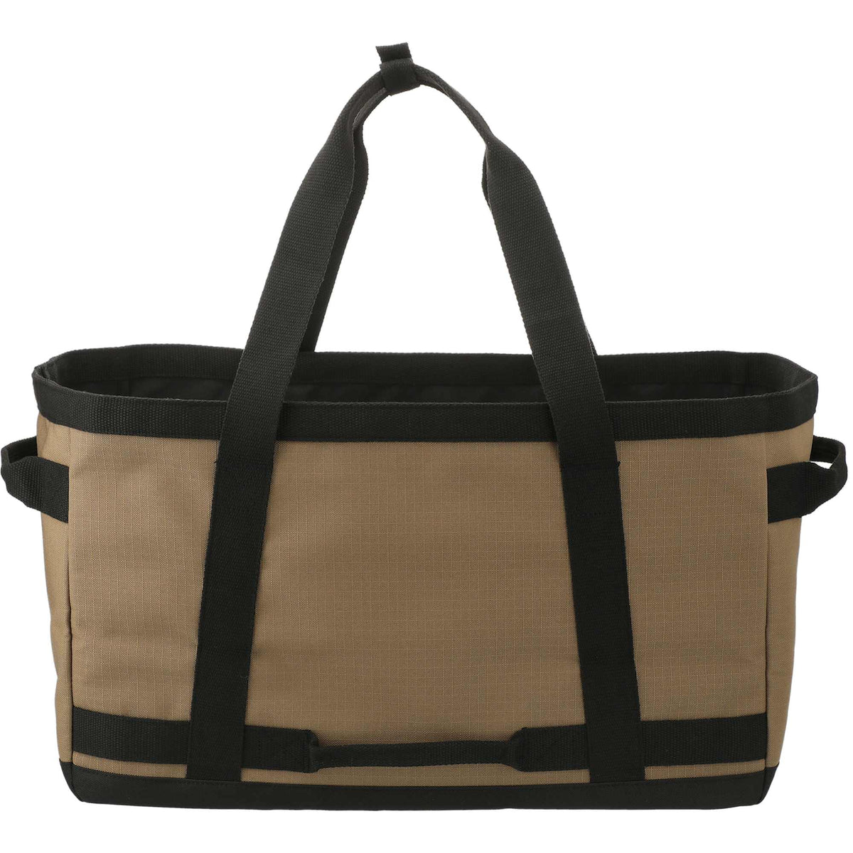 Recycled Ripstop Utility Tote with Four Grab Handles Transfer - Brown - Back
