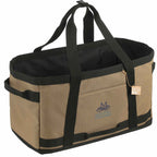 Recycled Ripstop Utility Tote with Four Grab Handles Transfer - Brown - Right Angle