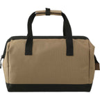 Recycled Ripstop Zippered Tool Tote Embroidery - Brown - Back