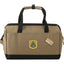 Recycled Ripstop Zippered Tool Tote Embroidery - Brown - Front