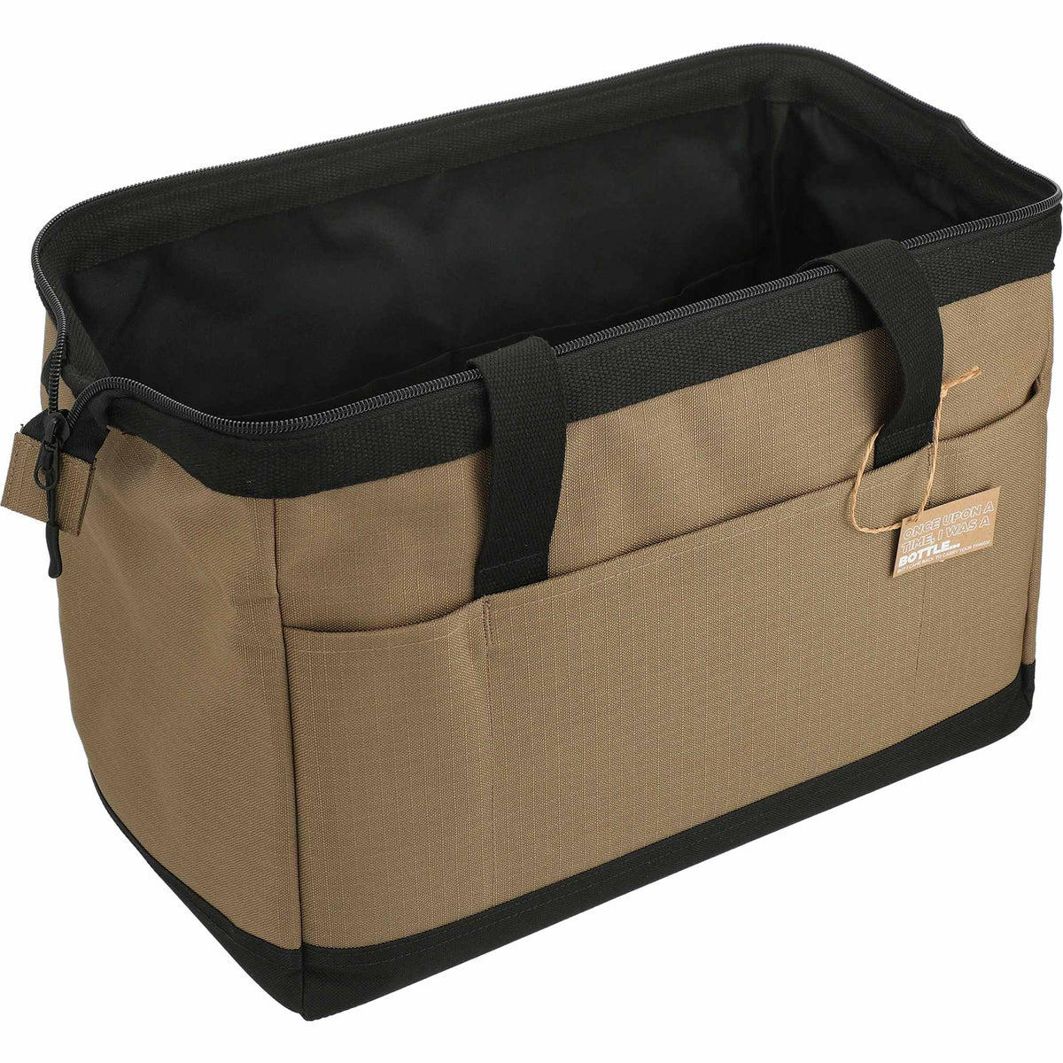 Recycled Ripstop Zippered Tool Tote Transfer - Brown - Right Angle 5