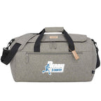 Recycled Roll Duffel Bag with Lash Tab - Gray - Front