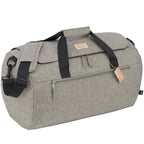 Recycled Roll Duffel Bag with Lash Tab - Gray - Right Angle