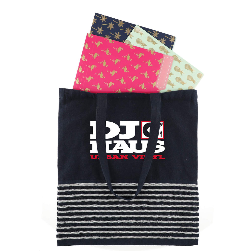 Recycled Terry Convention Tote - Navy - Front