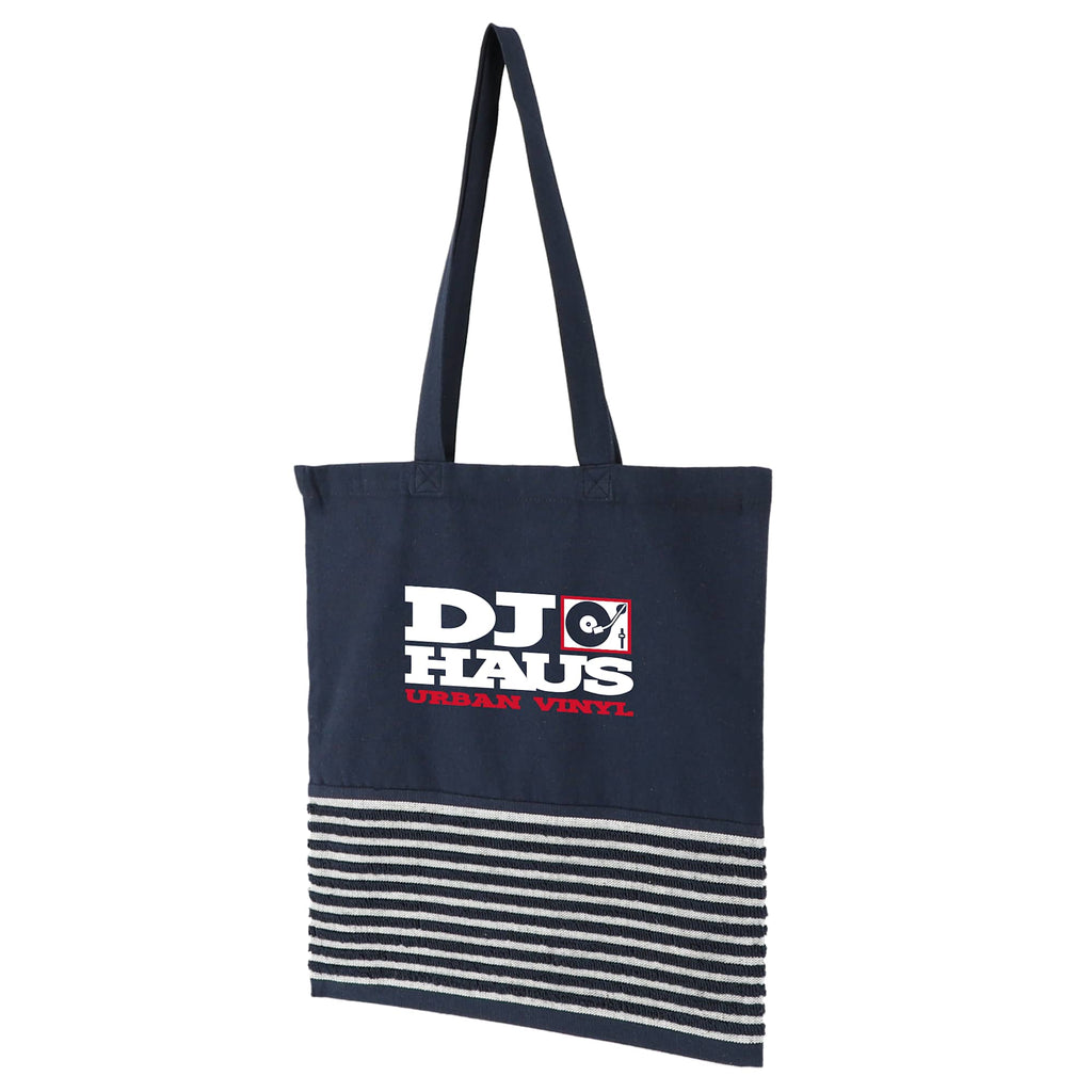 Recycled Terry Convention Tote - Navy - Left Angle