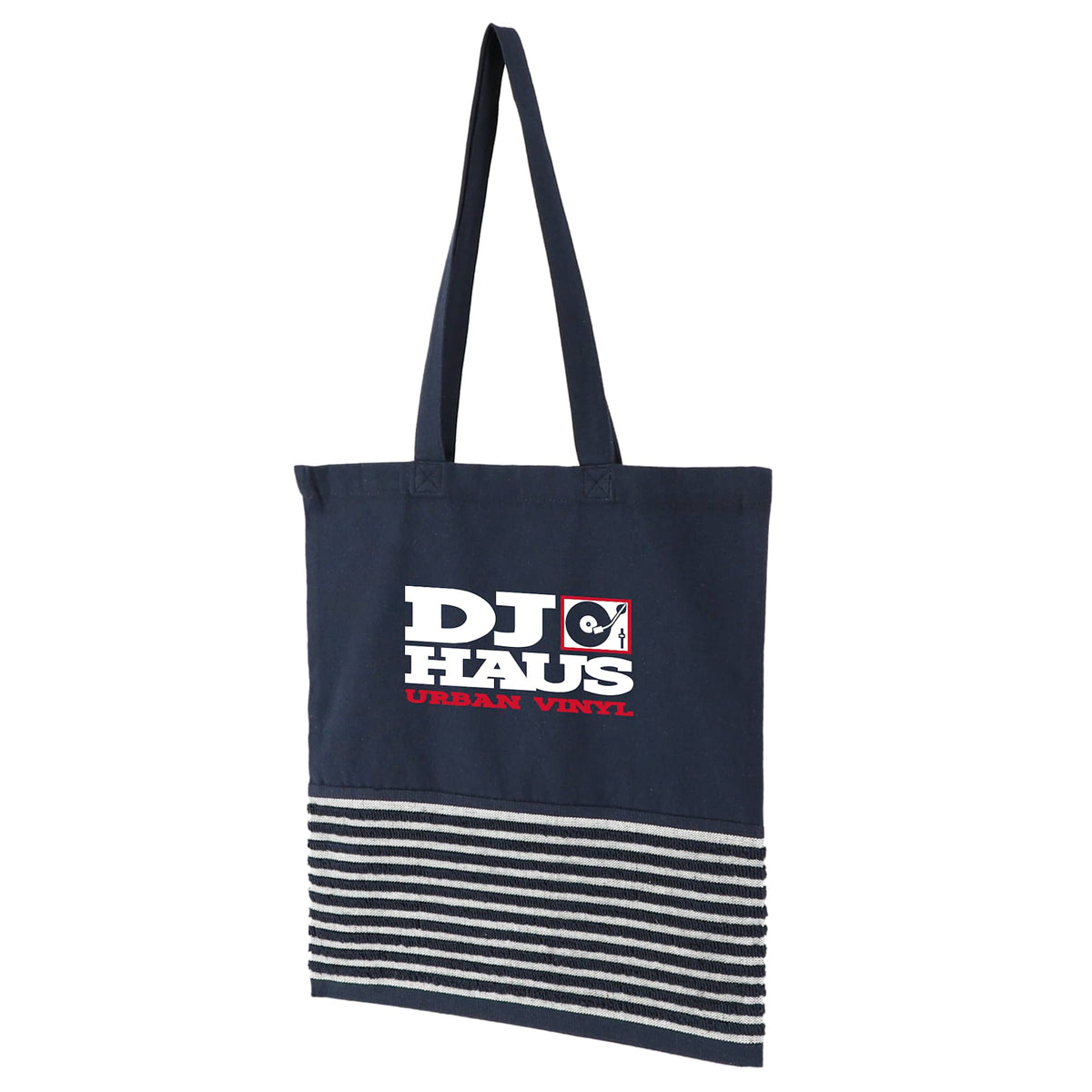 Recycled Terry Convention Tote - Navy - Left Angle
