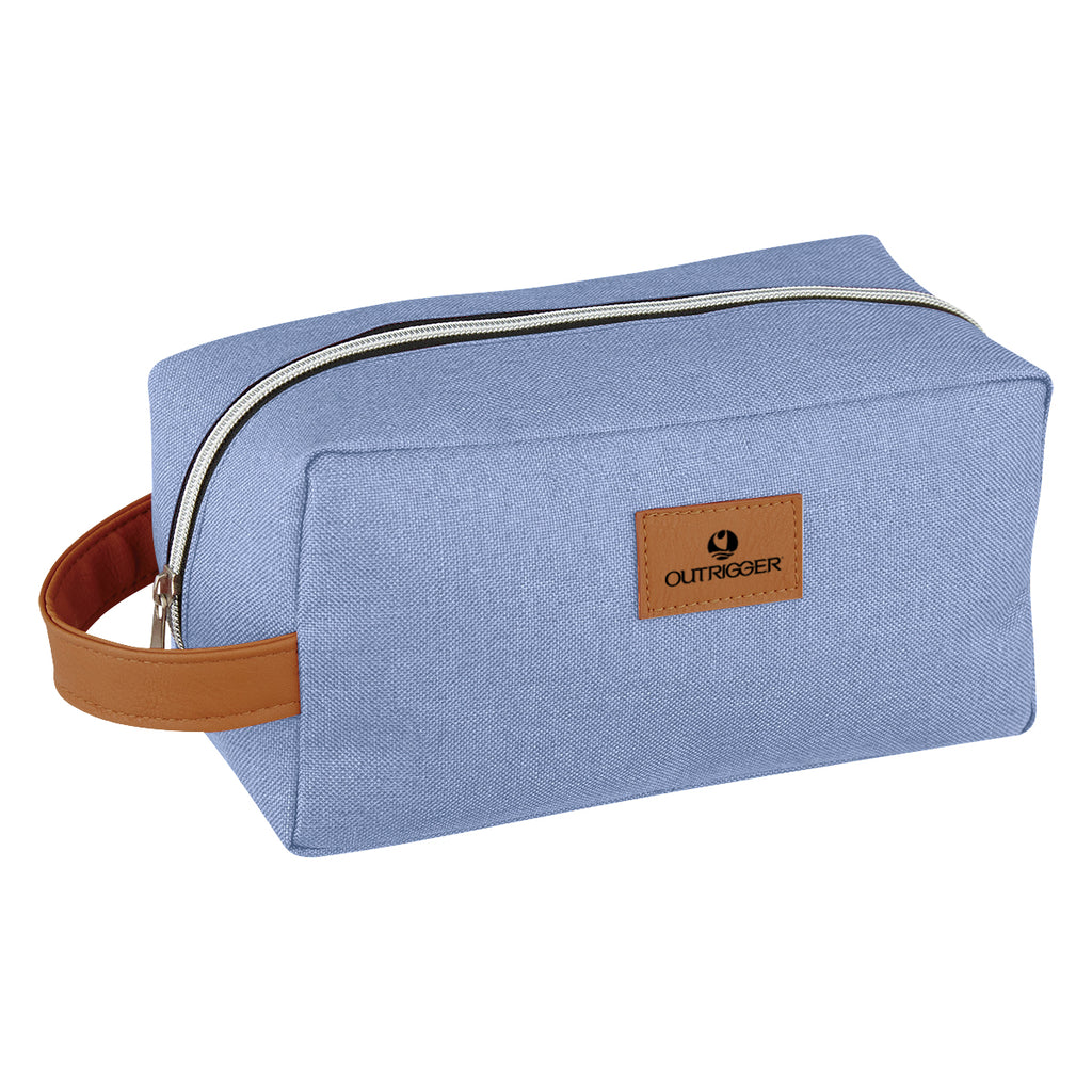 Recycled Toiletry Bag, Heathered - Silk Screen