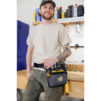 Recycled Tool Belt Pouch with Quick Release Buckle Transfer - Dark Grey - View 7
