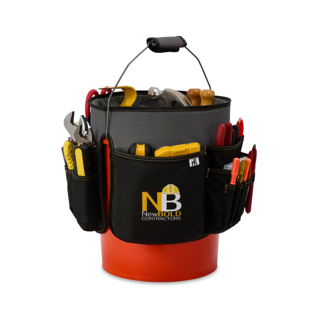 Recycled Tool Organizer for 5 Gallon Buckets - Dark Grey - View 1