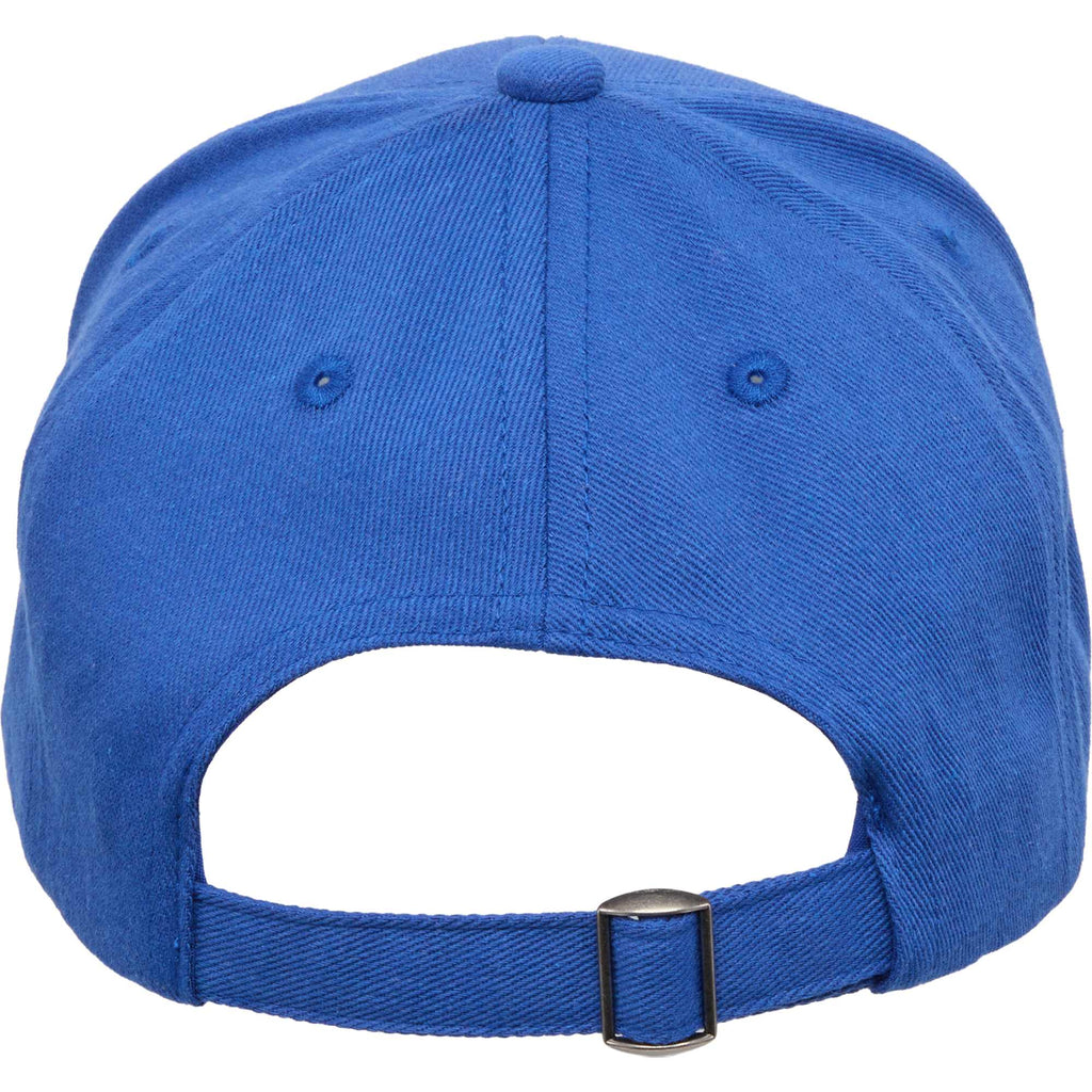 Recycled Twill Ball Cap with Contrast Split Peak Embroidery - New Royal/Black - Back