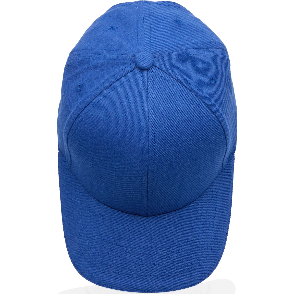 Recycled Twill Ball Cap with Contrast Split Peak Embroidery - New Royal/Black - Top