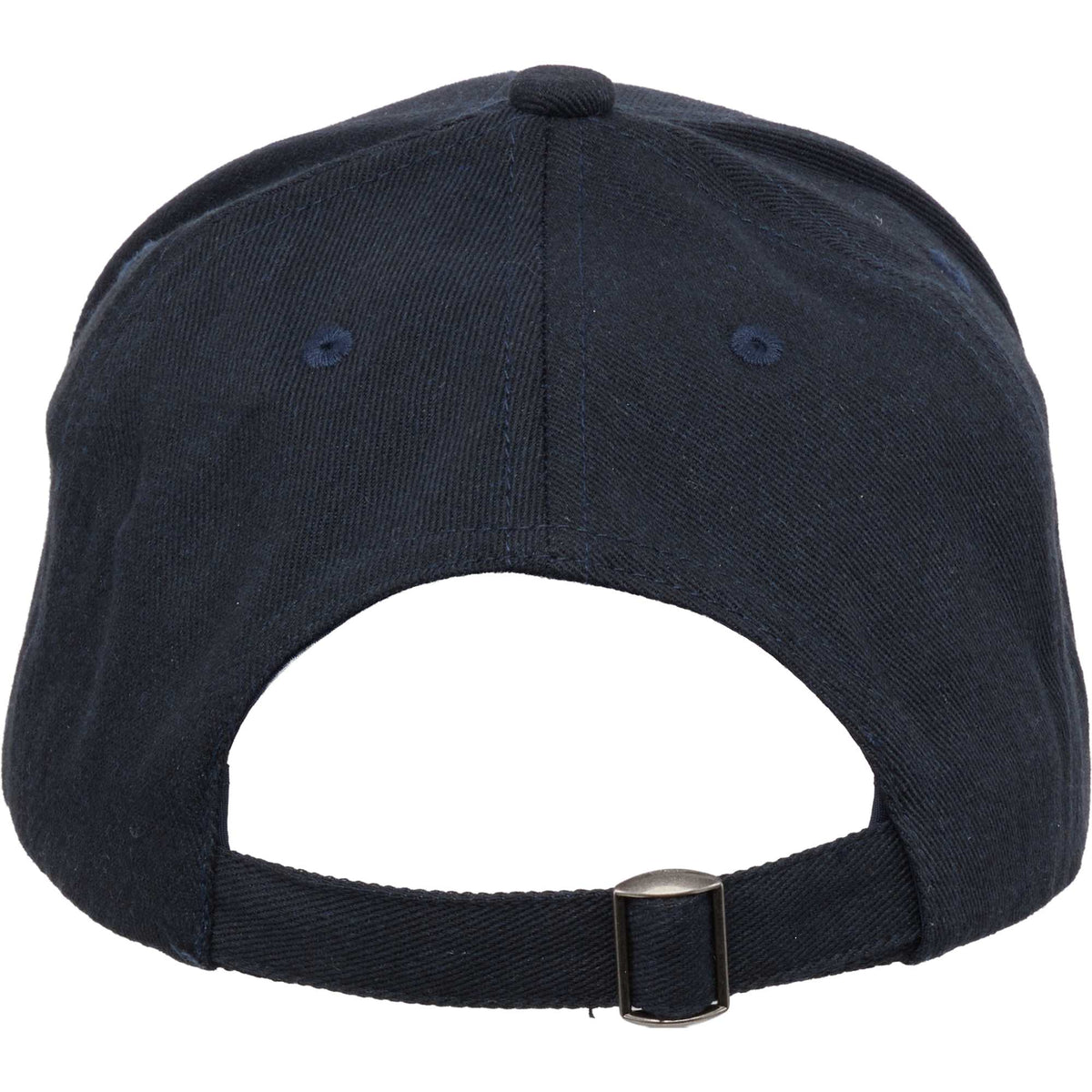 Recycled Twill Ball Cap with Contrast Split Peak Transfer - Navy/White - Back