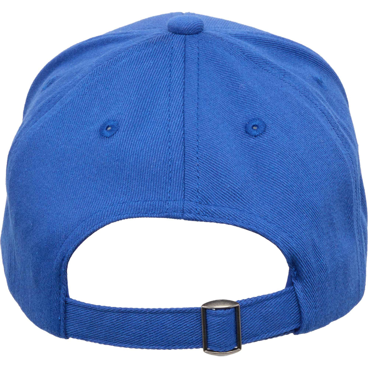 Recycled Twill Ball Cap with Contrast Split Peak Transfer - New Royal/Black - Back