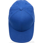 Recycled Twill Ball Cap with Contrast Split Peak Transfer - New Royal/Black - Top