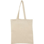 Recycled Twill Convention Tote, 6 oz - Natural - Back