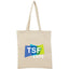 Recycled Twill Convention Tote, 6 oz - Natural - Front