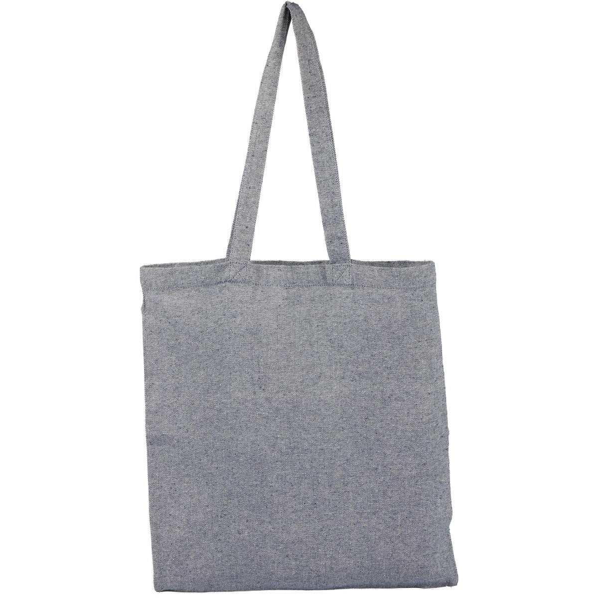 Recycled Twill Convention Tote, 6 oz - Navy - Back Needs Liq