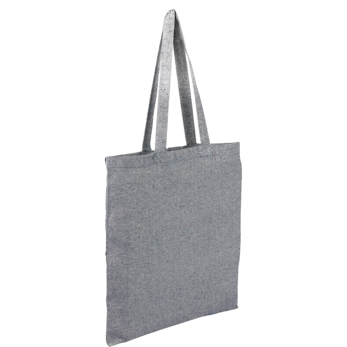 Recycled Twill Convention Tote, 6 oz - Navy - Right Angle