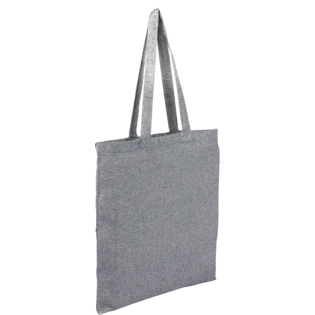Recycled Twill Convention Tote, 6 oz Transfer - Navy - Right Angle
