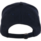 Recycled Twill Five Panel Ball Cap Embroidery - Navy - Back