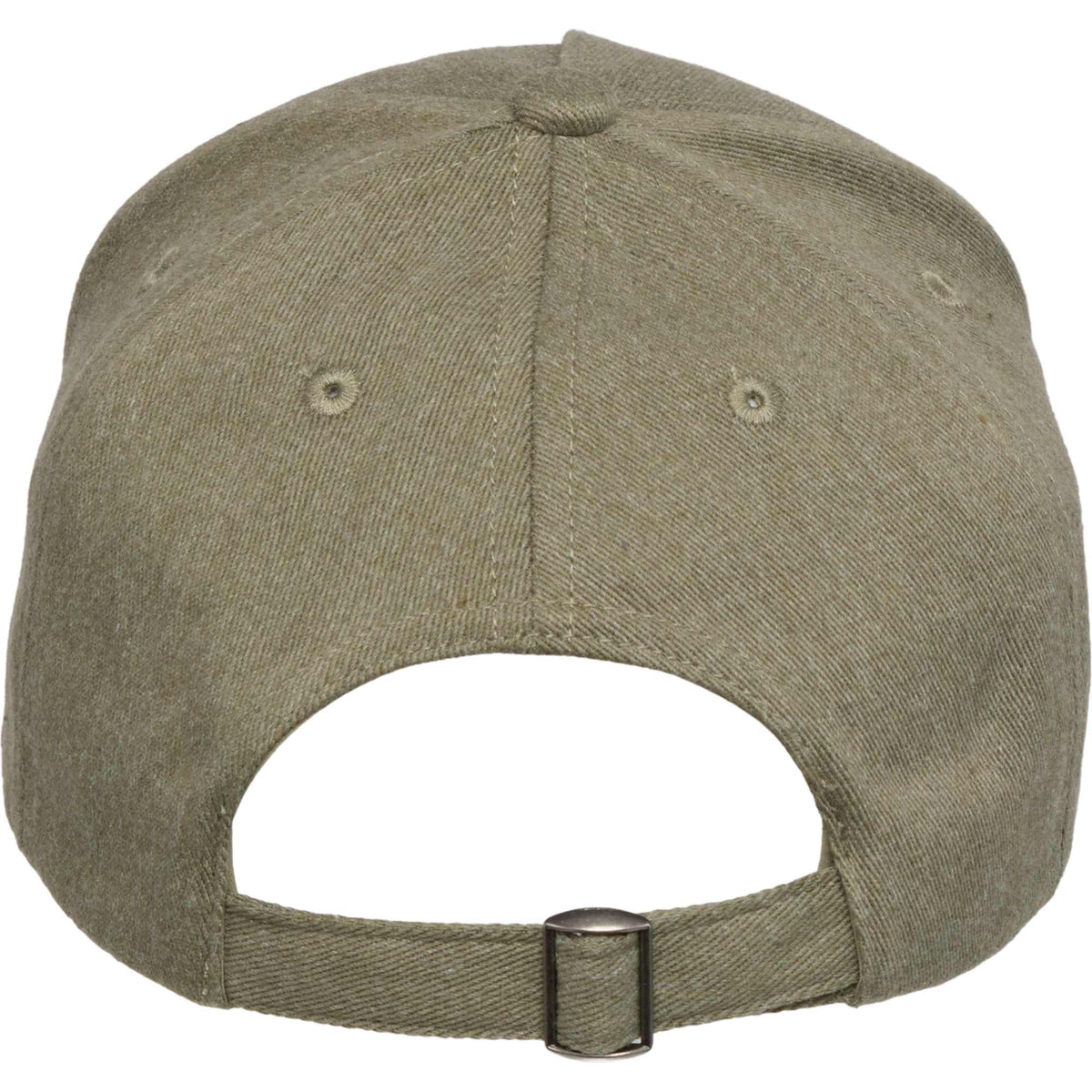 Recycled Twill Five Panel Ball Cap Embroidery - Olive - Back