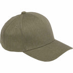 Recycled Twill Five Panel Ball Cap Embroidery - Olive - Right Angle